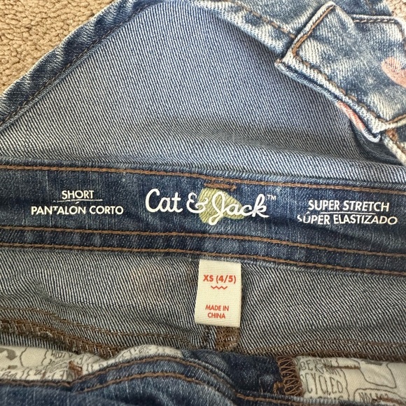 Girls overall shorts YXS 4/5 - Picture 2 of 2